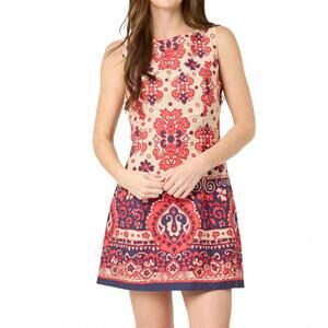 NEW BTB LOS ANGELES scarlett mini dress in scarf print